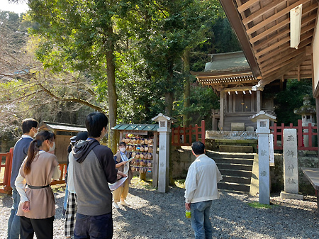 神社紹介の様子